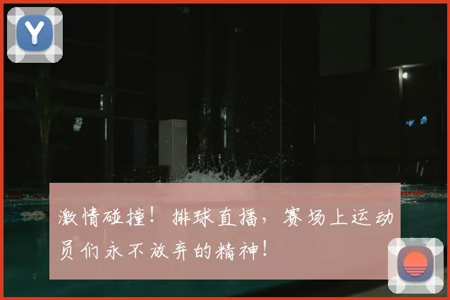 激情碰撞!排球直播,赛场上运动员们永不放弃的精神!